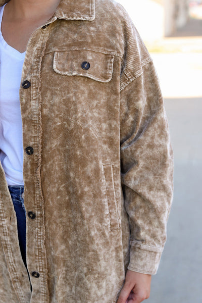 Oversized Corduroy Shacket