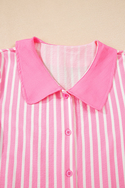 Soft Cotton Striped Pajama Set for Women - Cozy Relaxed Fit Sleepwear for Ultimate Comfort and Stylish Nights