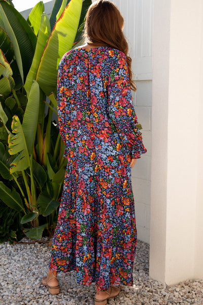 Elegant Women's Floral Maxi Dress - Sleeveless Summer Style, Flowing Fit for Parties, Casual Outings & Beach Days