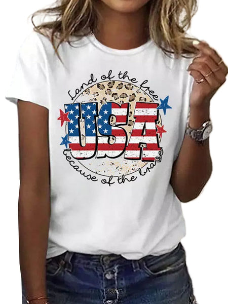 American Pride USA Flag Graphic Tee