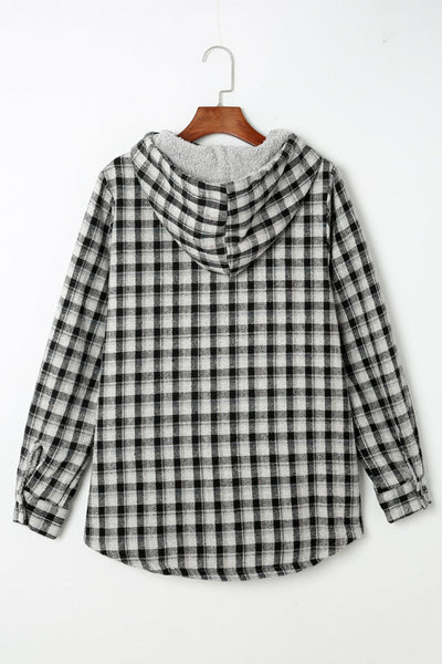 Cozy Oversized Women's Plaid Shacket Jacket - Trendy Checkered Outerwear for Stylish Fall Looks