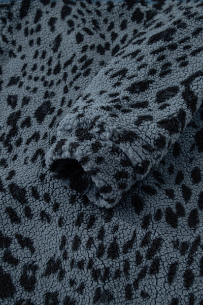 Chic Women's Animal Print Jacket - Trendy Casual Outerwear in Soft Fabric for Comfort and Style