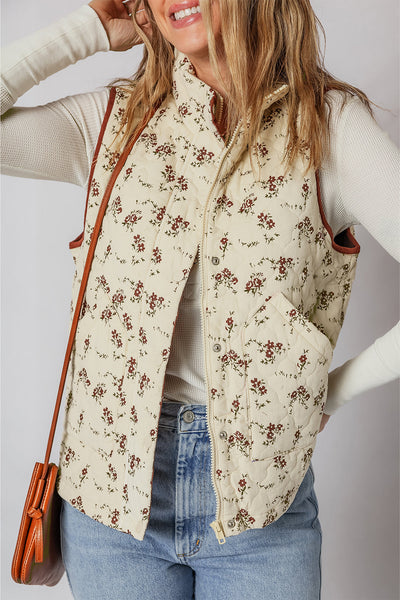 Chic Women's Floral Print Sleeveless Vest Top - Lightweight Summer Blouse for Casual Style and Comfort