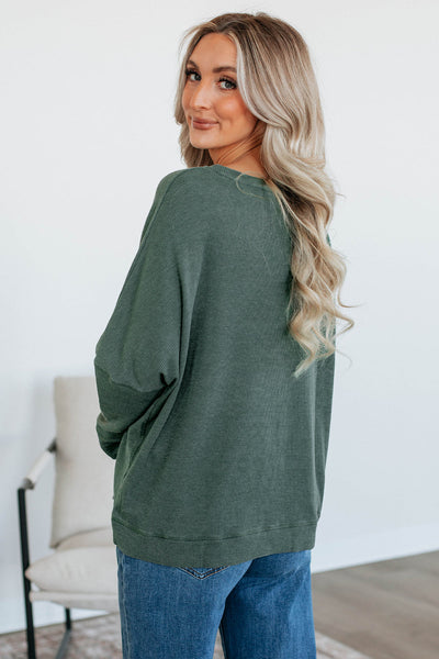 Soft Beige Cozy Women's Waffle Knit Long Sleeve Top Relaxed Fit for Effortless Casual Chic and Everyday Comfort
