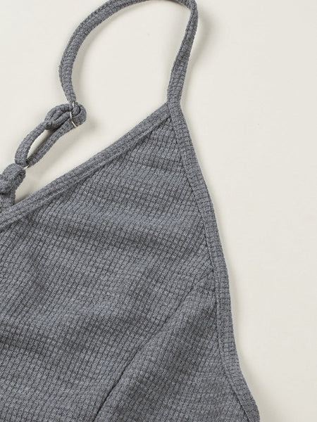 Elevate Your Street Style with Women's Sleeveless V-Neck Jumpsuit
