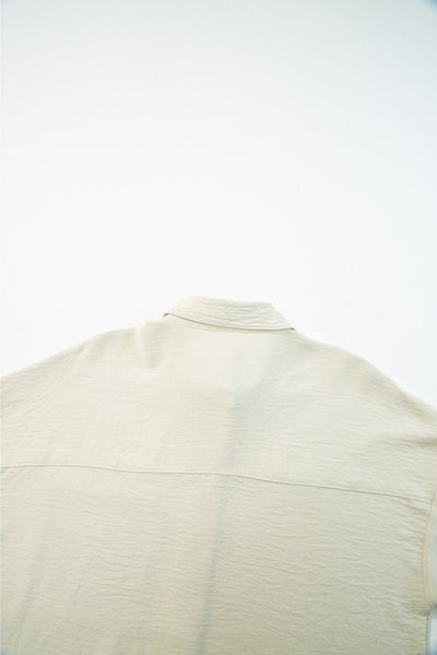 Elegant Lightweight Solid Color Blouse for Women - Casual Fit Top Perfect for Everyday Style and Comfort