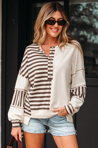Colorful Women's Bohemian Patchwork Blouse - Casual Summer Top with Comfortable Fit for Everyday Wear