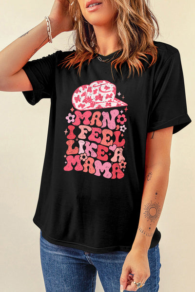Mama Cowgirl Black Graphic Tee