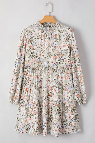 Vibrant Floral Mini Dress for Women - Chic Summer Style, Flattering Fit for Parties and Casual Outings