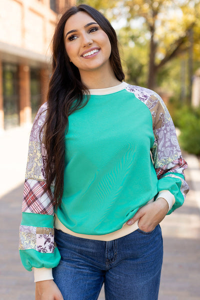 Women's Soft Cotton Blend Casual Raglan Top - Relaxed Fit, Everyday Essential, Available in Various Colors