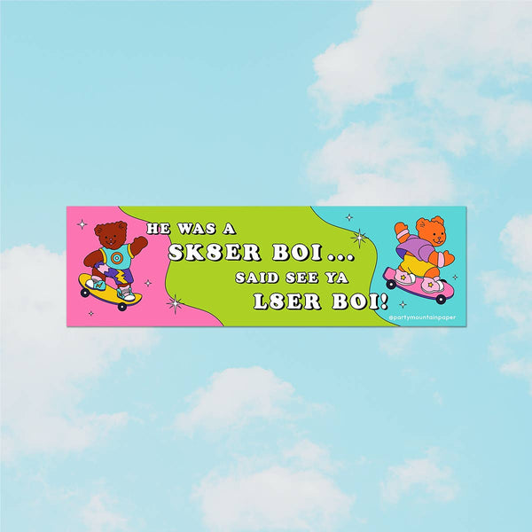 Sk8er Boi Bumper Sticker