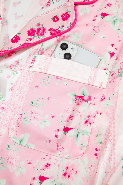 Elegant Women's Floral Cotton Pajama Set - Soft Sleepwear for Cozy Nights, Relaxed Fit for Ultimate Comfort
