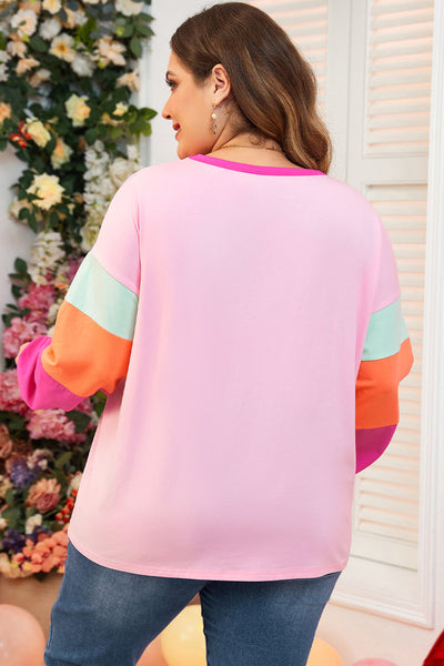 Stylish Plus Size Women's Long Sleeve Top Comfortable, Everyday Essential in Trendy Design and Flattering Fit