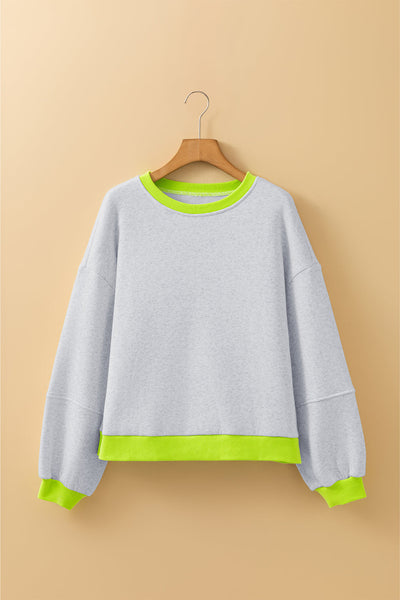 Chic Women's Loose-Fit Cozy Sweatshirt in Soft Fabric for Casual Outings & Layering - Trendy Colors Available