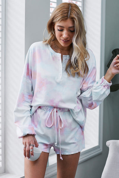 Floral Print Layered Sleeve Mini Dress