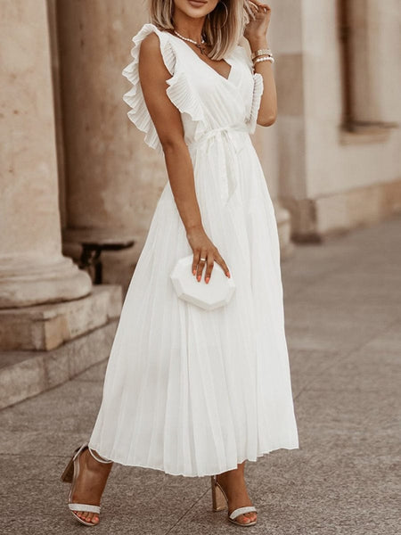 Women's V-Neck Maxi Dress