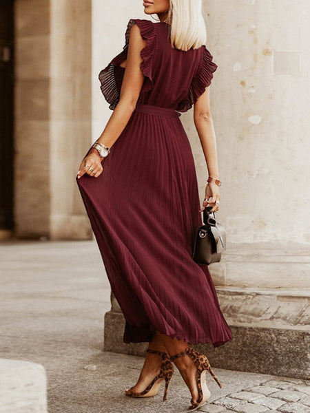 Women's V-Neck Maxi Dress