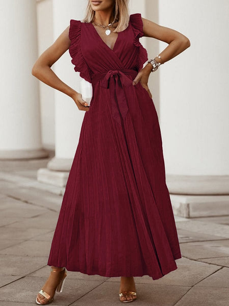 Women's V-Neck Maxi Dress