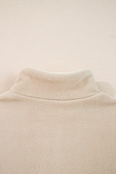 Soft Pastel Pink Women's Fleece Sweatshirt - Relaxed Fit for Cozy Casual Outings and Layering Essentials