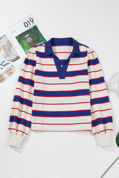 Soft Color Women's Casual Polo Sweatshirt - Comfortable Fit & Trendy Style for Effortless Everyday Wear