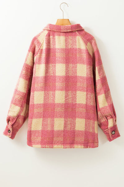 Warm Plaid Jacket for Cold Weather