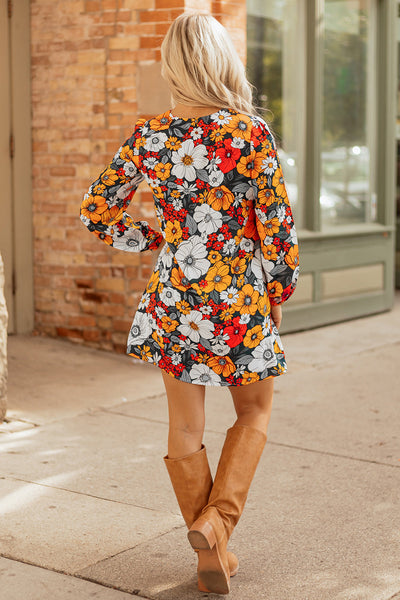 Flattering Women‚Äôs Orange Floral Maxi Dress - Breezy Summer Style for Casual Outings & Parties, Effortlessly Chic