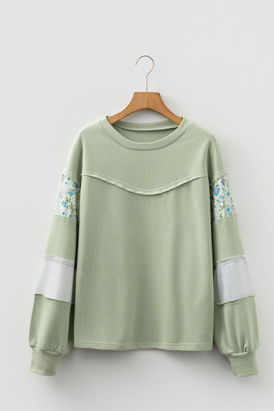 Vibrant Floral Color Block Women's Short Sleeve Blouse - Stylish Casual Top for Summer Outfits and Everyday Wear