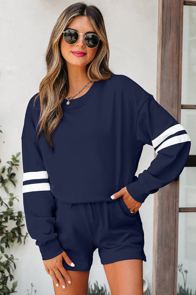 Vibrant Women's Summer Two-Piece Set: Trendy Shorts & Matching Top for Effortless Style and Comfort