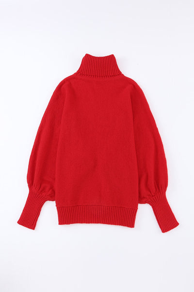 Women's Christmas Knit Turtleneck Sweater