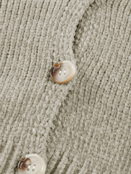 Women's V-Neck Button Cardigan