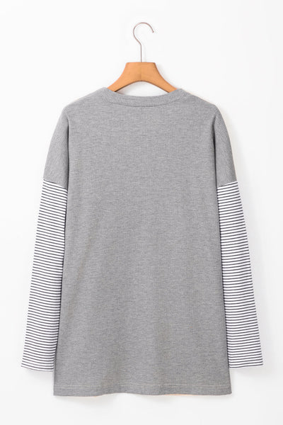 Trendy Women's Black and White Stripe Colorblock Cardigan with Pockets  Stylish Open Front Layer for Casual Chic Outfit