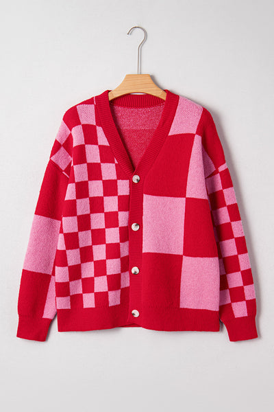 women's cozy women's tartan plaid cardigan sweater - stylish fall and winter layering essential for effortless chic looks with practical styling and