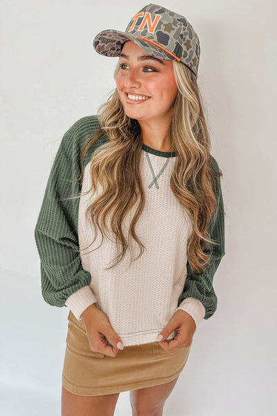 Trendy Color Block Long Sleeve Top for Women - Stylish Casual Wear with Comfortable Fit in Vibrant Hues