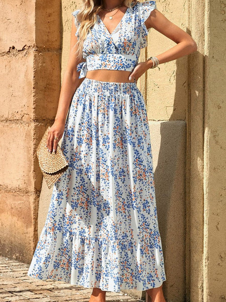 Elegant Floor-Length Strapless Ruffles A-Line Evening Gown