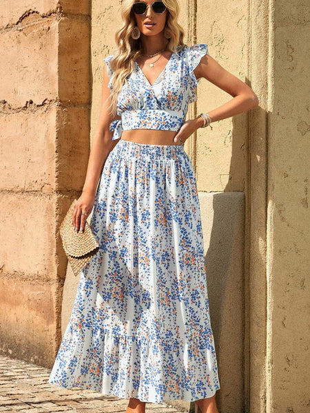 Elegant Floor-Length Strapless Ruffles A-Line Evening Gown