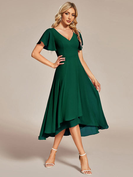 Dusty Rose Chiffon Midi Dress
