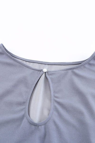 Glamorous Gray Belted Wide Leg Jumpsuit