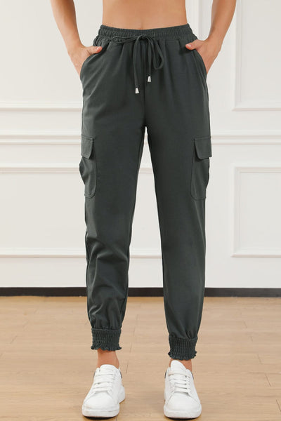 Stylish Low Rise Cotton Leggings with Button Detail