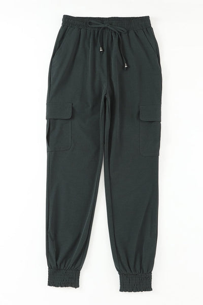 Stylish Low Rise Cotton Leggings with Button Detail