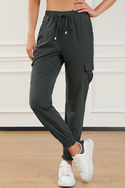 Stylish Low Rise Cotton Leggings with Button Detail