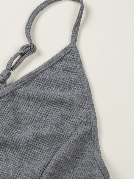 Elevate Your Street Style with Women's Sleeveless V-Neck Jumpsuit