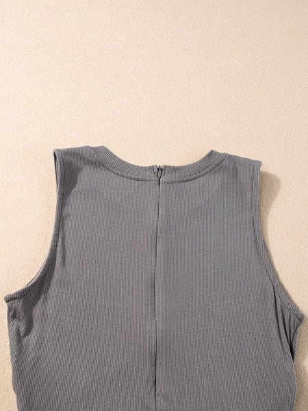 Stylish Corduroy Overall Jumpsuit with Patched Pockets for Women, Spring & Autumn Wardrobe
