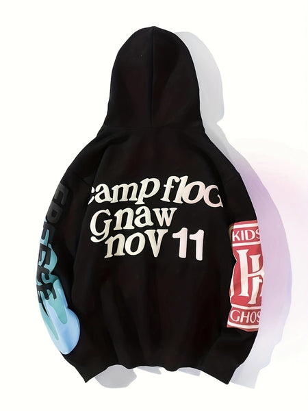Halloween Street Style Graphic Hip Hop Pullover Hoodie
