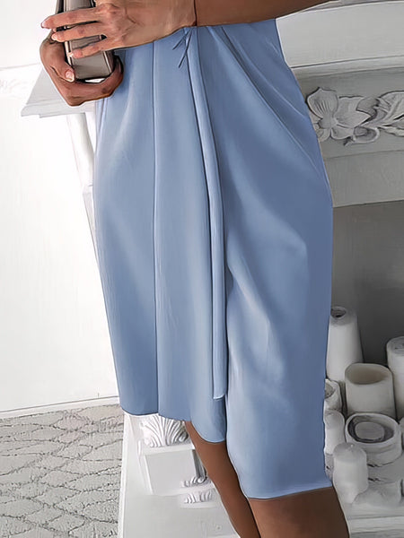 Women's Halter Style Loose Irregular Dress for Casual Chic