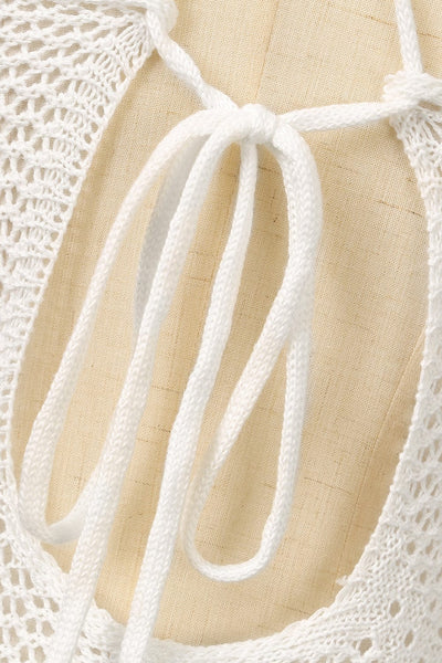 Hollow Knitting Long Sleeved Sweater - Raglan - Barcelet - Bare - Sabrina - Scoop