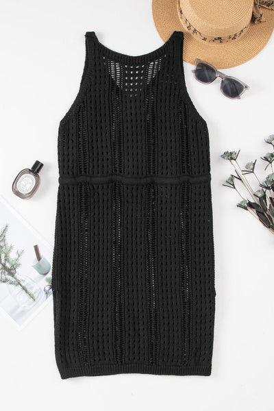 Hollow Knitting Long Sleeved Sweater - Raglan - Barcelet - Bare - Sabrina - Scoop