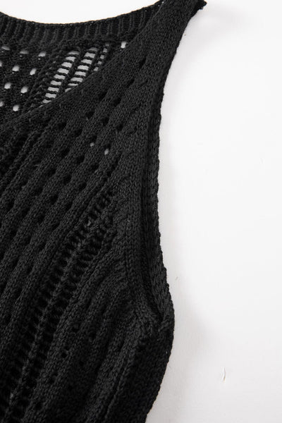 Hollow Knitting Long Sleeved Sweater - Raglan - Barcelet - Bare - Sabrina - Scoop