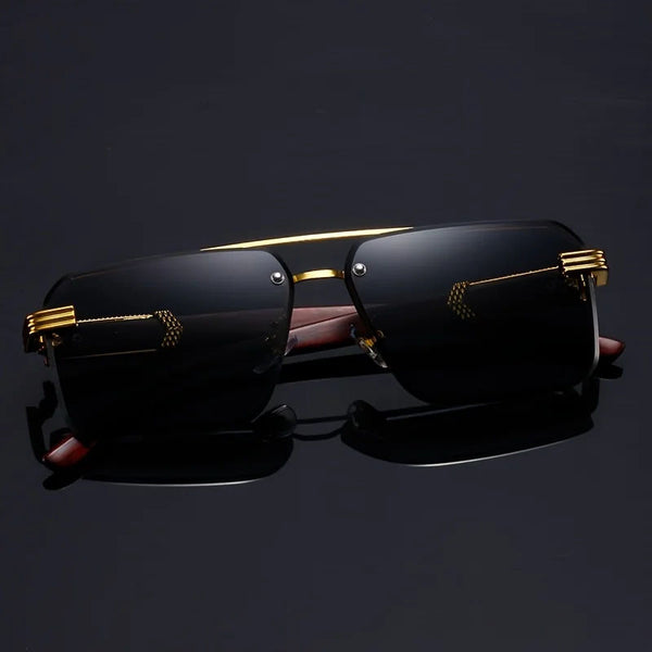 Unisex Rimless Rectangle Sunglasses