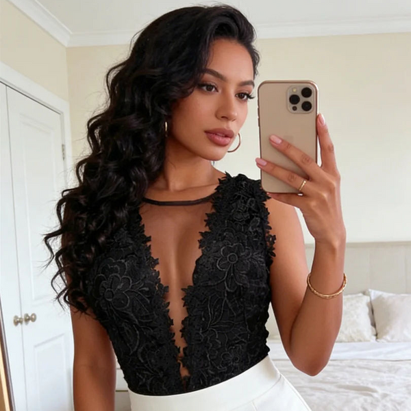 Floral Laced Bodysuit