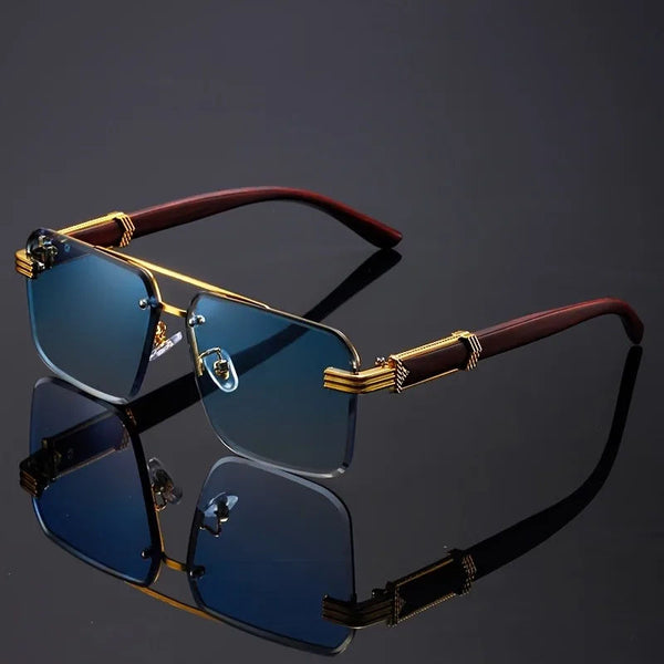 Unisex Rimless Rectangle Sunglasses